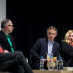 dyskusja; Adam Ferency, Jacek Kopciński, Zbigniew Majchrowski, Joanna Puzyna-Chojka; fot. Renata Dąbrowska; PC Drama